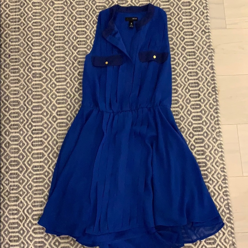 Aqua royal blue dress - size small